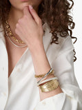TUTTI open cuff bangle 6cm gold plated, UK version