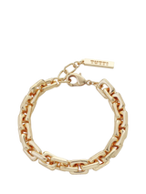 John Lewis TUTTI Square Link Chain Bracelet, Gold- Buy online at McGrocer