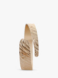 TUTTI textured gold wrap bangle 6.3cm, imported from the UK