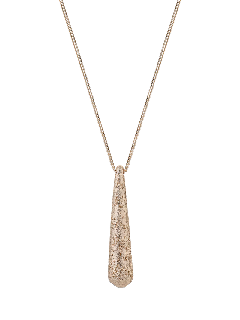 TUTTI gold dome pendant necklace 65cm, imported from the UK