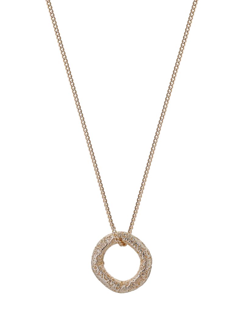 TUTTI gold ring pendant necklace imported from the UK