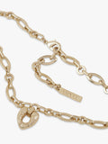 TUTTI chunky chain heart pendant necklace gold, UK version