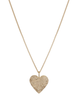 John Lewis TUTTI Textured Heart Pendant Necklace, Gold- Buy online at McGrocer