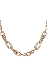 John Lewis TUTTI Flat Waved Chain Necklace Gold Adjustable 42.5cm-46cm- Buy online at McGrocer