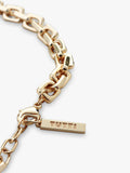 TUTTI square link chain necklace gold plated, imported from the UK