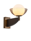 MADE Layla black glass orb wall light, UK version