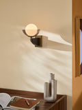 MADE Layla black glass orb wall light, UK version