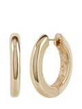 TUTTI Large Shade Hoop Earrings gold plated recycled brass, imported from the UK