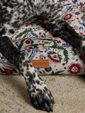 Joules floral pet bed with reversible cushion, UK version