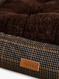 Joules Henson Check pet bed with padded sides, UK version