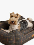 Joules Henson Check pet bed with padded sides, UK version