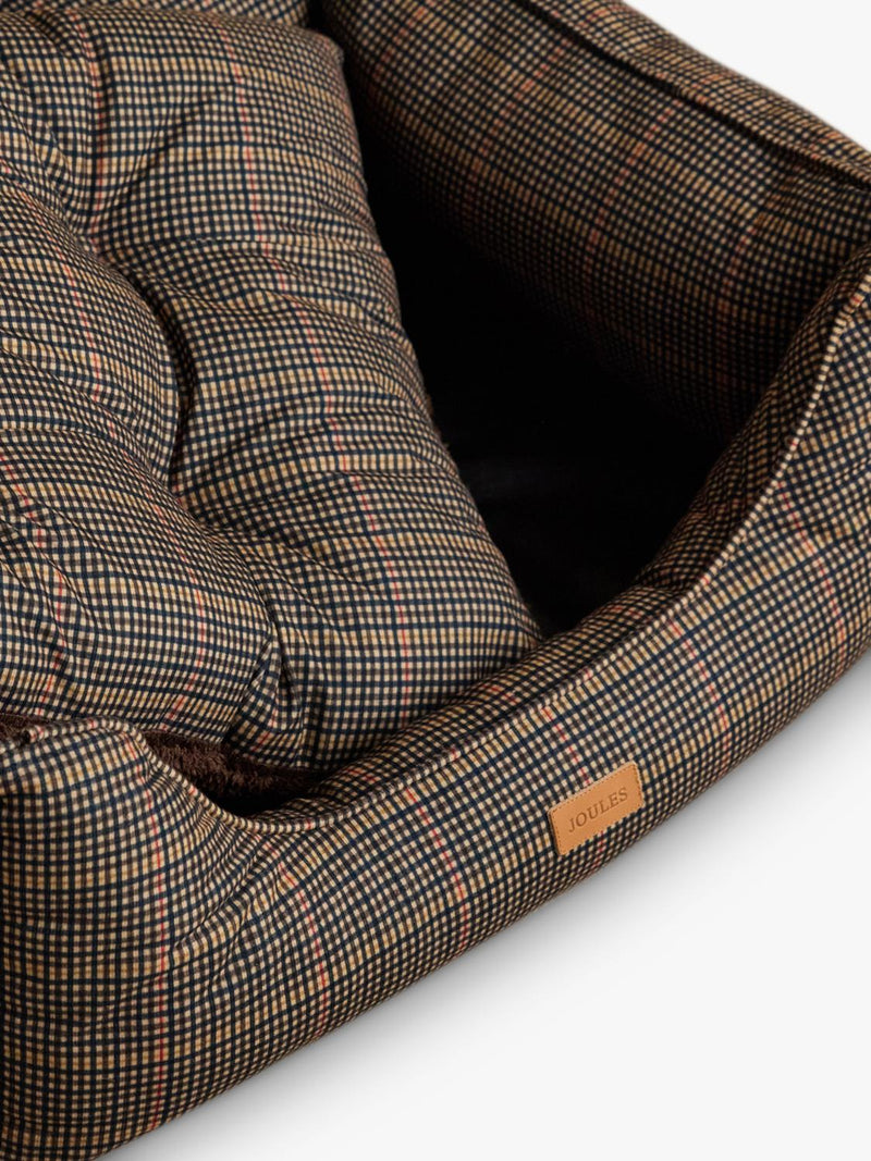 Joules Henson Check rectangular pet bed, UK version