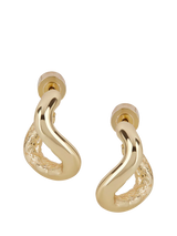 John Lewis TUTTI Waved Hoop Earrings Gold- Buy online at McGrocer