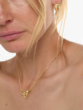 TUTTI gold plated double hoop earrings 1.6cm height, UK version