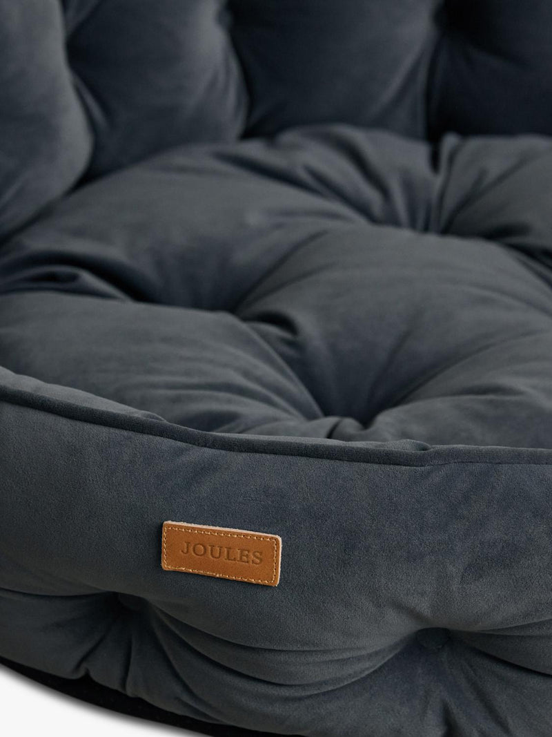 Joules velvet Chesterfield pet bed 51cm (British brand)