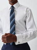 John Lewis ribbed dome cufflinks silver - British product