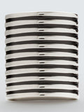 John Lewis ribbed dome cufflinks silver - British product