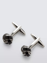 John Lewis John Lewis Swirl Knot Cufflinks, Silver- Buy online at McGrocer
