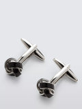 John Lewis swirl knot cufflinks silver, UK version