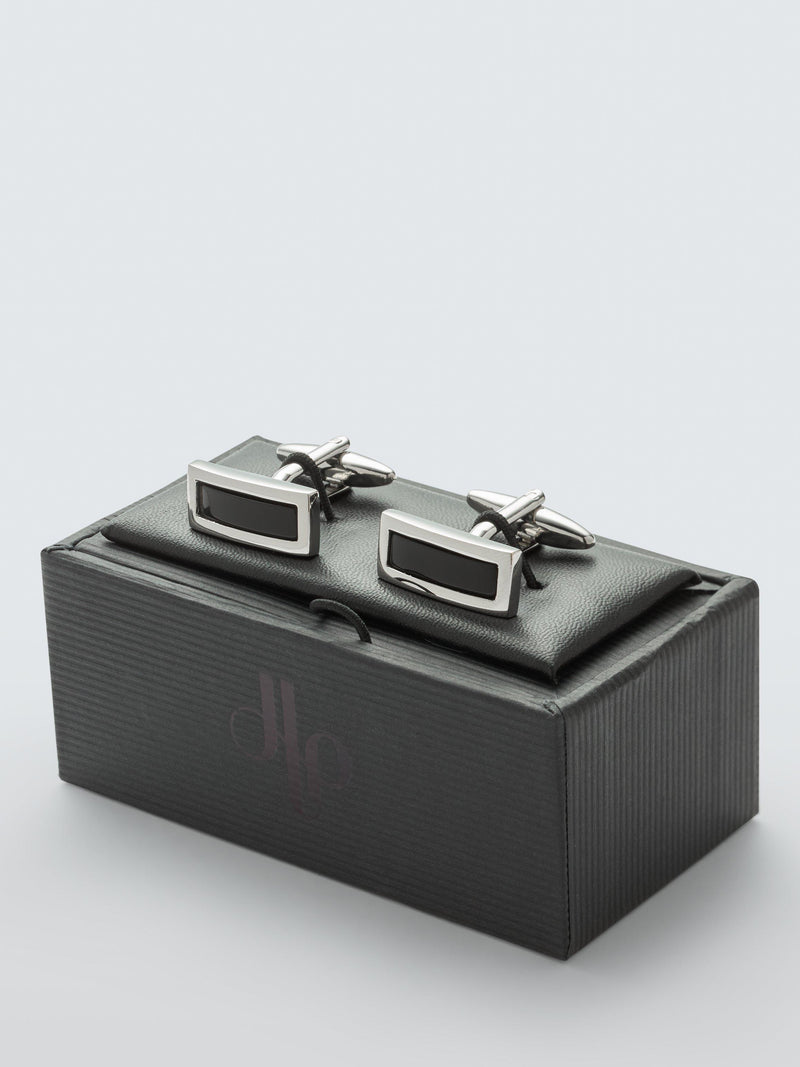 John Lewis black onyx cufflinks - imported from the UK