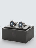 John Lewis navy enamel cufflinks - British product