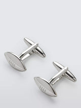 John Lewis John Lewis Rugby Ball Cufflinks Silver- Buy online at McGrocer
