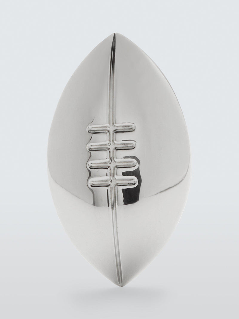 John Lewis rugby ball cufflinks silver, imported from the UK