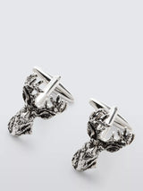 John Lewis John Lewis Stag Cufflinks, Silver- Buy online at McGrocer