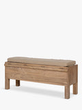 nkuku Teni storage bench in natural reclaimed wood (British brand)
