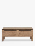 nkuku Teni storage bench in natural reclaimed wood (British brand)