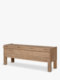 nkuku Teni storage bench in natural reclaimed wood (British brand)