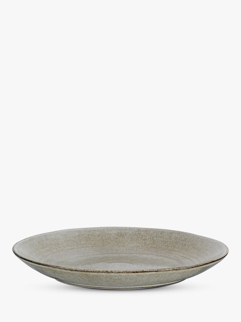 nkuku Valinha 12 piece earthenware dinnerware set grey (British brand)