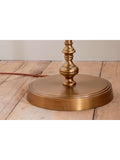 nkuku Ehadi floor lamp base antique brass, imported from the UK
