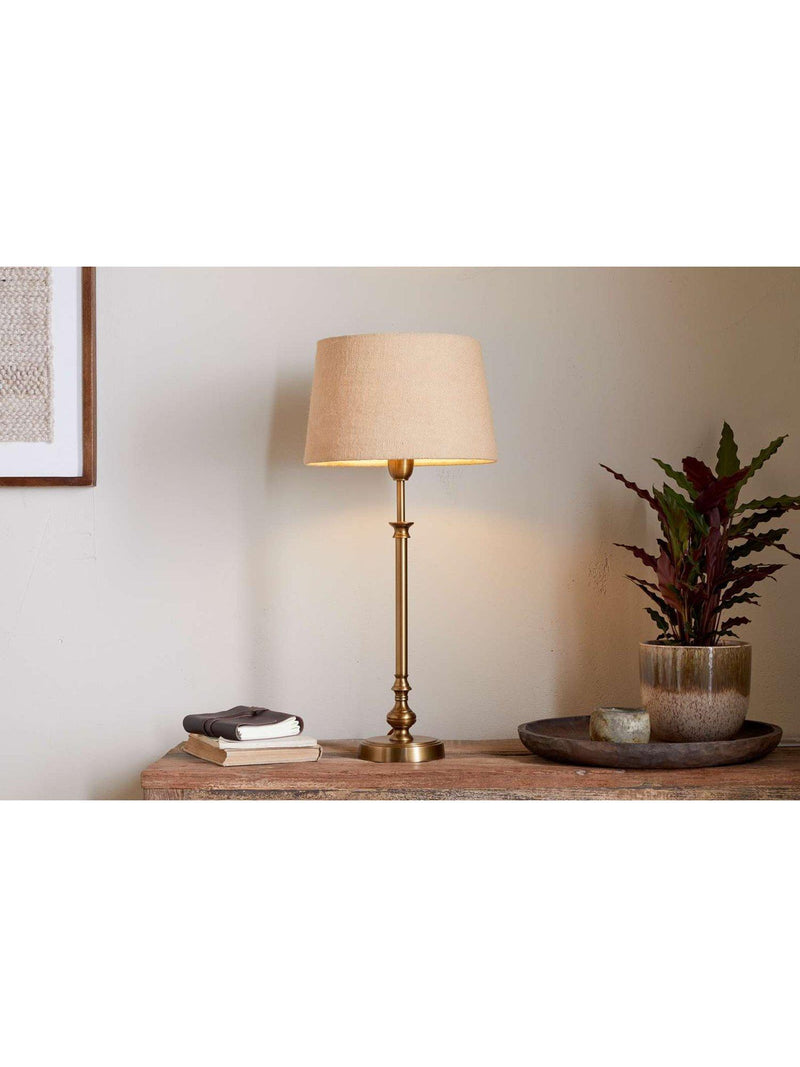 nkuku Ehadi table lamp base antique brass height 48cm - British product