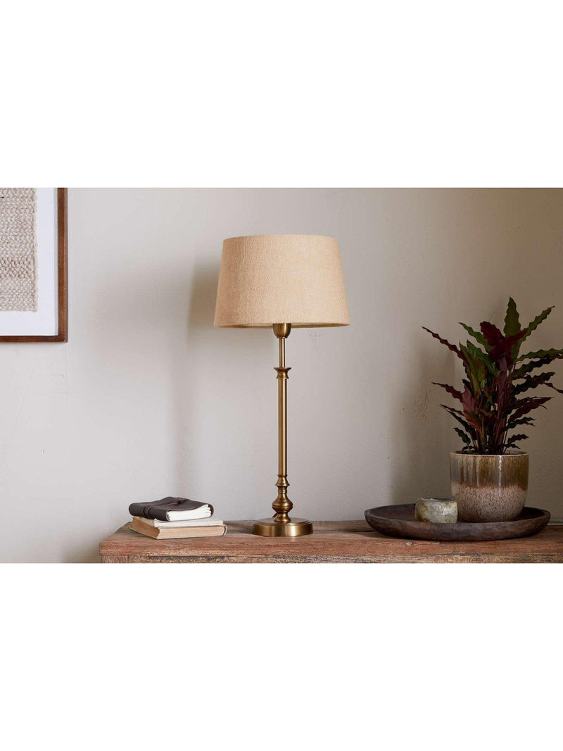 nkuku Ehadi table lamp base antique brass height 48cm - British product