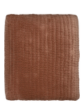 nkuku Nidra Quilted Bedspread rust, UK version