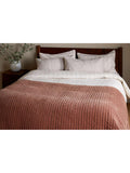 nkuku Nidra Quilted Bedspread rust, UK version