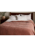 nkuku quilted bedspread rust king size, UK version