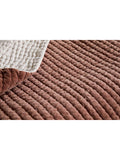 nkuku quilted bedspread rust king size, UK version