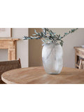 nkuku ribbed glass vase 40cm clear (British brand)