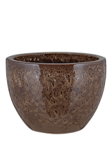 John Lewis nkuku Dunai Medium Terracotta Indoor/Outdoor Planter Dark Brown, 35cm- Buy online at McGrocer