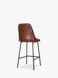 nkuku leather counter chair chocolate brown - British product