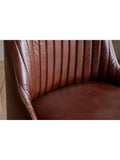nkuku leather counter chair chocolate brown - British product