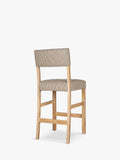 nkuku Nadeeka mango wood counter chair natural finish, imported from the UK