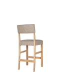nkuku Nadeeka mango wood counter chair natural finish, imported from the UK