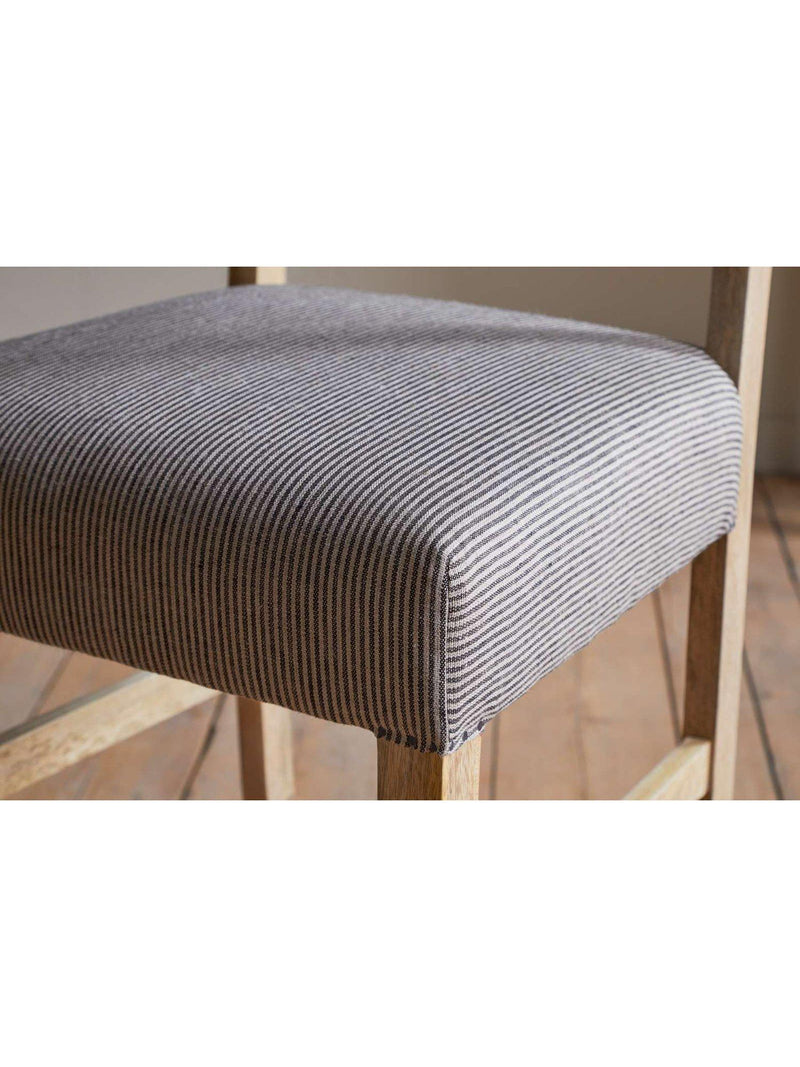nkuku Nadeeka mango wood counter chair natural finish, imported from the UK