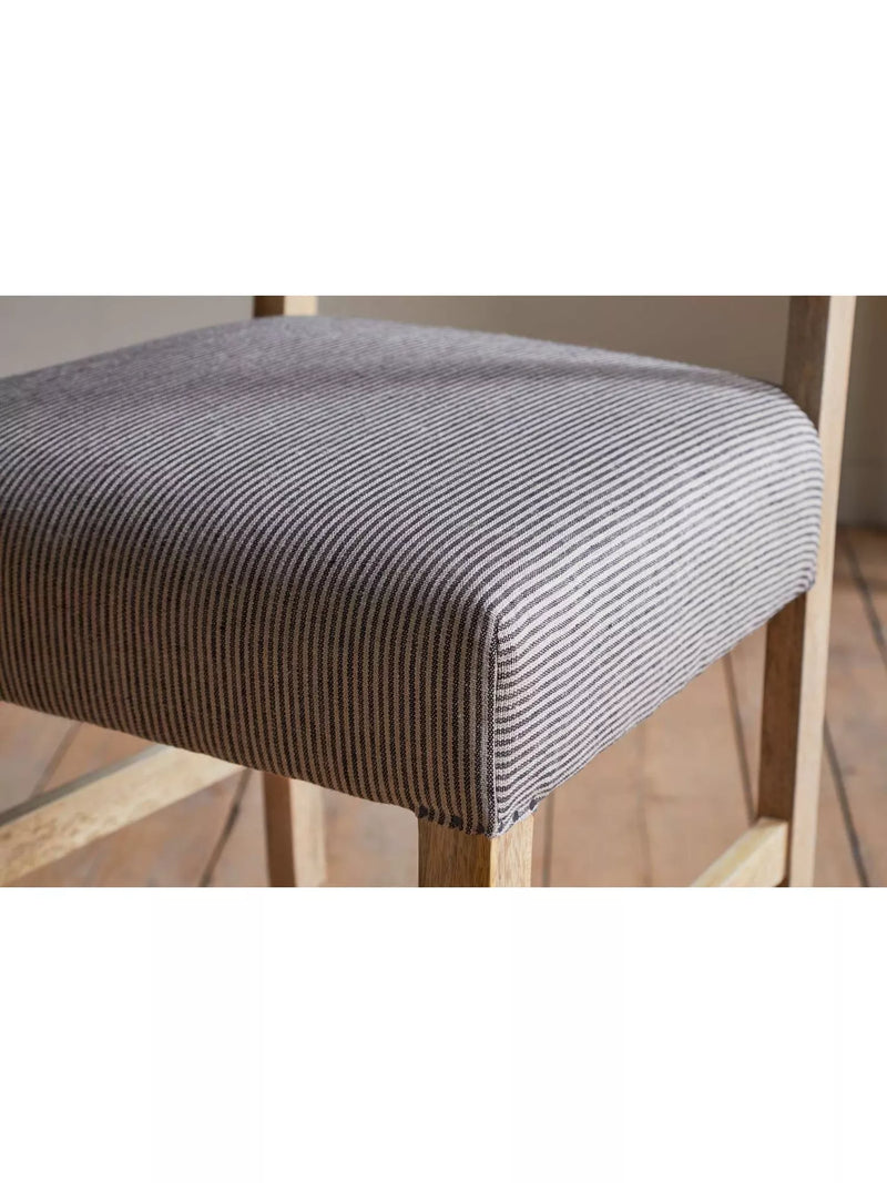 nkuku Nadeeka mango wood counter chair natural finish, imported from the UK