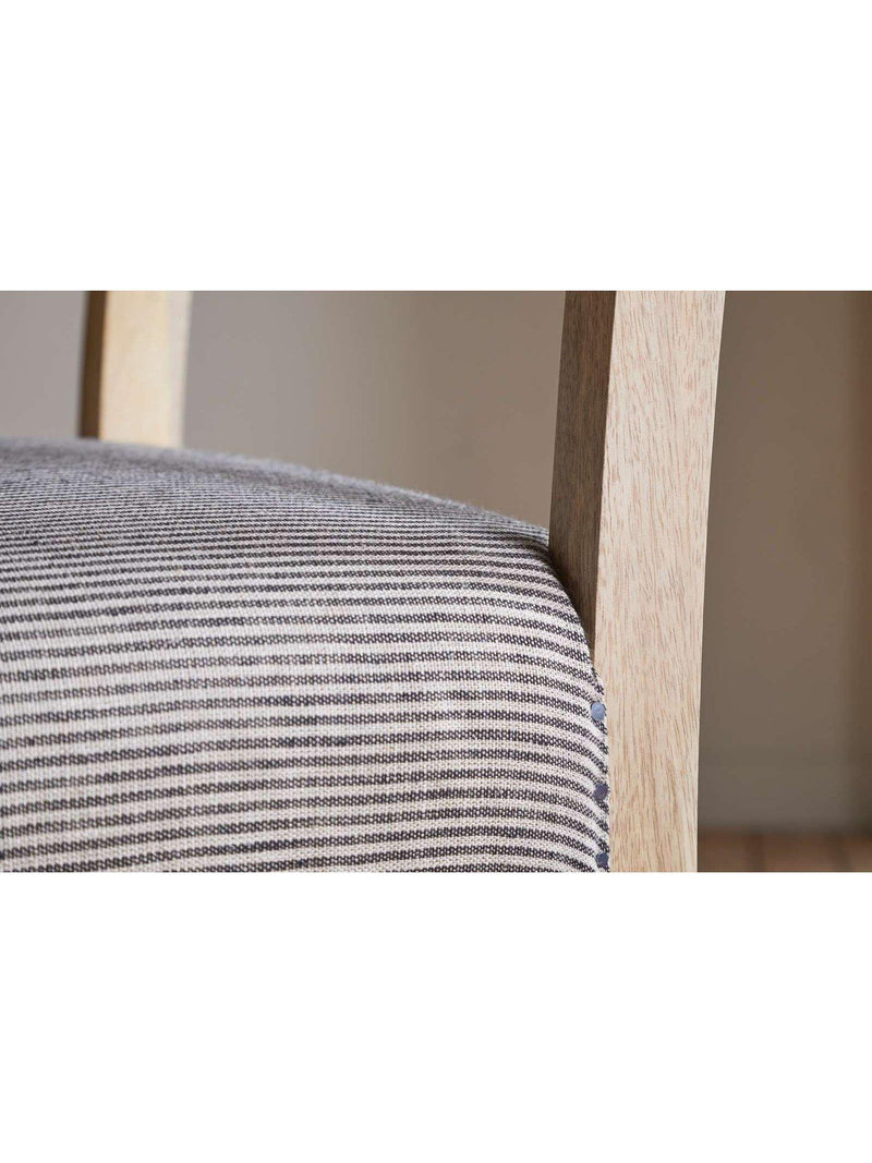 nkuku Nadeeka mango wood counter chair natural finish, imported from the UK