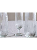 nkuku ribbed champagne flutes set of 4 300ml, UK version