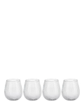 nkuku ribbed glass tumblers set of 4 400ml, UK version